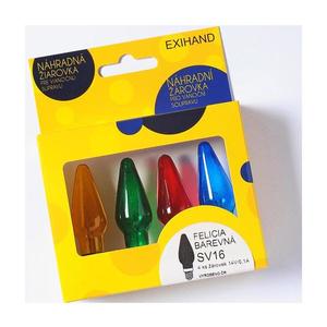 SET 4x bec de rezervă FELICIA E10/14V/0, 1A colorat imagine