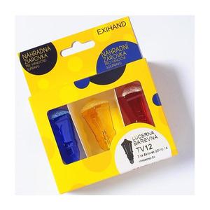 SET 3x bec de rezervă LANTERN E10/20V/0, 1A colorat imagine