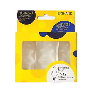 SET 3x bec de rezervă TREE E10/20V/0, 1A alb imagine