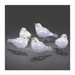 Decorațiune LED de Crăciun de exterior 5x BIRDS 40xLED/230V/24V IP44 imagine