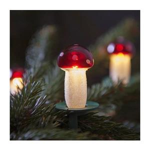 Instalație de Crăciun TOADSTOOL 12xE10/10, 7m roșie imagine