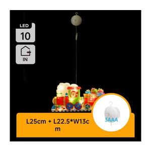 Decorațiune LED de Crăciun LED/3xAAA tren 13, 4cm imagine