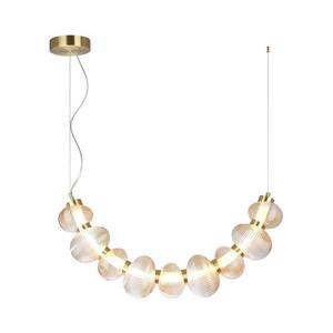 Lustră LED pe cablu BOLLA LED/36W/230V auriu/bej fumuriu imagine