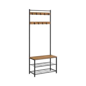 Cuier de podea NAVOR, maro/negru imagine