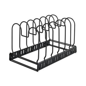 WENKO 53149100 - Suport pentru capace și tigăi, 18 x 18 cm, negru imagine