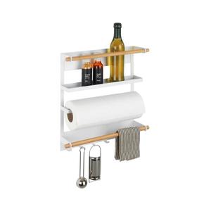 WENKO 54113100 - Organizator MAGNA 33x34 cm albă/maro/negru imagine