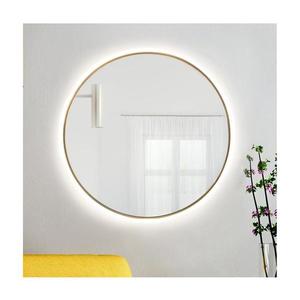 Baltica Design - Oglindă LED BRIGHT cu iluminare integrată, 15W/230V, 4500K, Ø 80 cm, IP65, auriu imagine