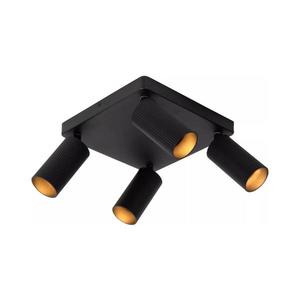 Lucide 09939/14/30 - Plafonieră cu spoturi CLUBS 4xGU10/40W/230V, neagră imagine