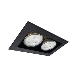 Brosline 3034 - Spot încastrat CAGE 2xGU10/10W/230V negru imagine