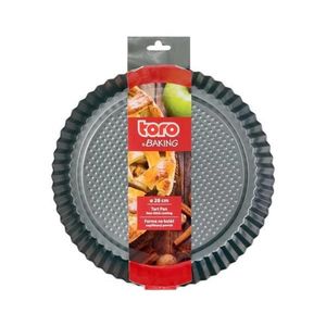 Formă pentru tartă TORO, 28 cm, neagră imagine