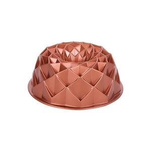 Formă KITCHISIMO pentru guguluf, 24 cm, model diamant, cupru imagine