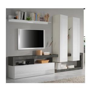 Set living LENOR alb/antracit imagine