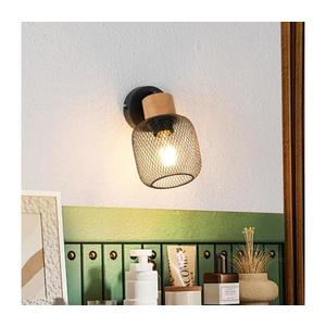 Brilagi - Aplică spot de perete BASKLITE 1xE27/15W/230V lemn de cauciuc/negru imagine