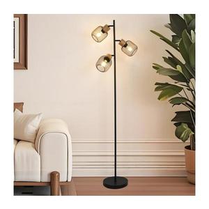 Brilagi - Lampadar BASKLITE 3xE14/15W/230V lemn de cauciuc/negru imagine