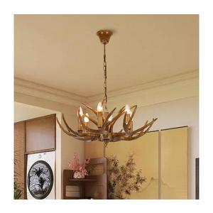 Brilagi - Candelabru suspendat pe lanț DEER 6xE14/10W/230V, Ø 70 cm imagine