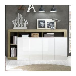 Comodă LENOR albă/maro imagine