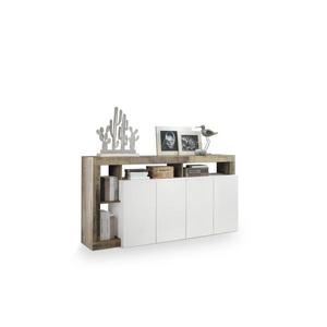 Comodă LENOR albă/maro imagine