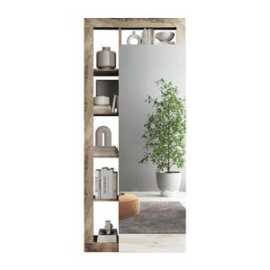 Dulap pentru haine LENOR 91x209 cm, alb/maro imagine