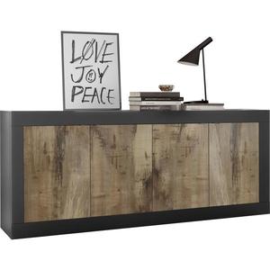 Comodă NERILA neagră/maro imagine