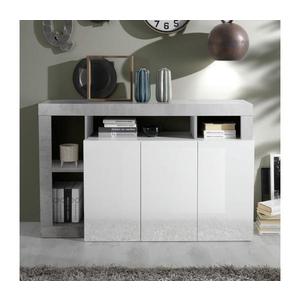 Comodă LENOR alb/gri beton imagine