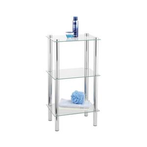 WENKO 15851100 - Raft YAGO 40x74 cm argintiu/transparent imagine