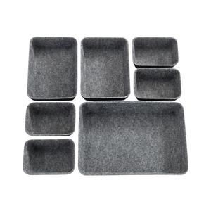 WENKO 64502100 - Organizator pentru sertar FELT 28, 5x20 cm gri imagine