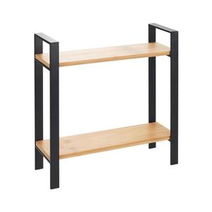 WENKO 53029100 - Poliță LOU 32x33 cm negru/maro imagine