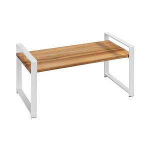 WENKO 53027100 - Raft LOUISA 40 x 20 cm, alb/maro imagine