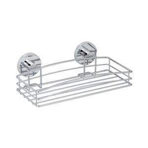 WENKO 20883100 - Poliță rotundă VACUUM-LOC din oțel, 26 x 15, 3 cm, crom lucios imagine