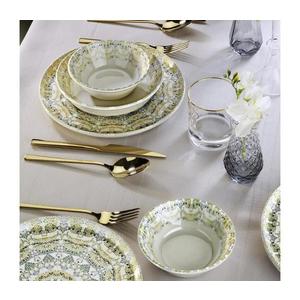 Set de masă din porțelan, 12 piese, multicolor imagine