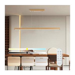 Brilagi - Lustru LED dimabil pe cablu OAK SMART LED/30W/230V Wi-Fi Tuya stejar+telecomandă imagine