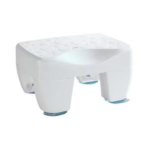 WENKO SECURA - Scaun pentru cadă, 40 x 31 cm, alb/transparent - 73361100 imagine