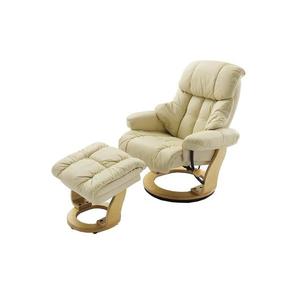 Fotoliu reglabil HABI crem/stejar natural imagine