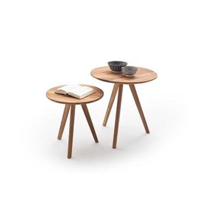 Set de 2 măsuțe de cafea VEYLOR, stejar imagine