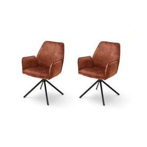 Set de 2 scaune NEXORO pentru dining, roșu imagine