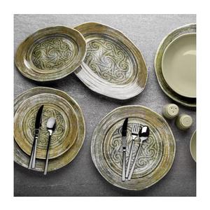 Set de masă din porțelan, 29 piese, verde imagine