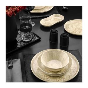 Set de masă 27 piese bej/porțelan imagine