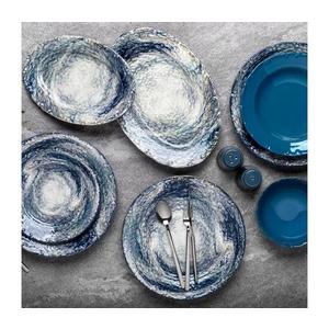 Set de masă 29 piese albastru/porțelan imagine