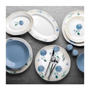 Set de veselă, 29 piese, porțelan alb-albastru imagine