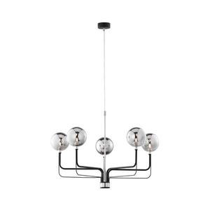 Jupiter 1888 - Lustru suspendat pe cablu ERIS, 5xG9/14W/230V, crom mat/negru/gri fumuriu imagine