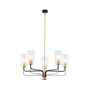 Jupiter 1882 - Candelabru pe tijă CERES 5xE27/15W/230V auriu/negru imagine