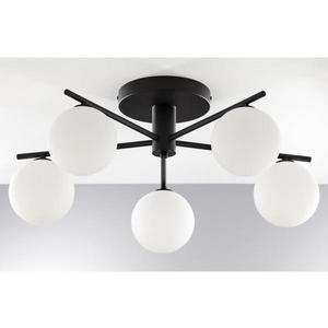 Jupiter 2049 - Lustră aplicată PRATO 5xG9/14W/230V negru/alb imagine