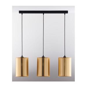 Jupiter 2092 - Lustră suspendată pe cablu CORTINA 3xE27/15W/230V auriu/negru imagine