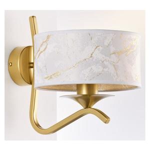 Jupiter 2111 - Aplică de perete KASZMIR 1xE27/15W/230V alb/auriu/decor de marmură imagine