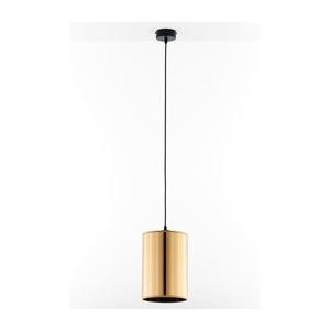 Jupiter 2090 - Lustră CORTINA pe cablu, 1xE27/15W/230V, auriu/negru imagine