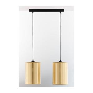 Jupiter 2091 - Lustru suspendat pe cablu CORTINA 2xE27/15W/230V, auriu/negru imagine
