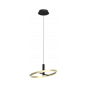 Wofi 6016-104L - Lustru LED reglabil, suspendat pe cablu BREST LED/19W/230V negru/auriu imagine