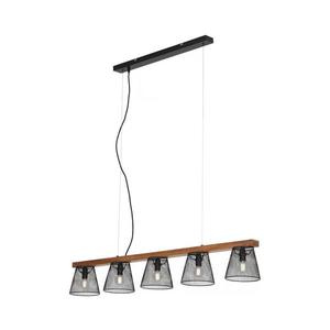 Briloner 4077-055 - Lustră pe cablu WOOD & STYLE 5xE14/25W/230V imagine