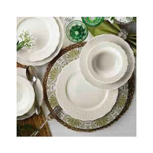 Set de veselă, 24 piese, alb/porțelan imagine