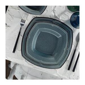 Set veselă 24 piese din porțelan, albastru imagine